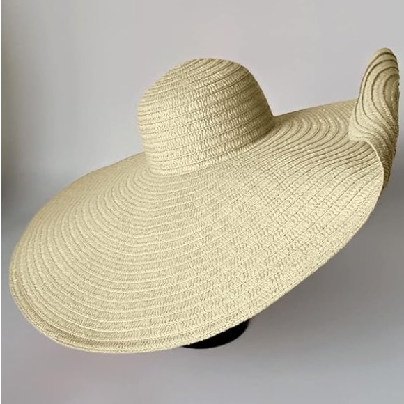 Summer Straw Wide Brim Extra Maxi Hat 👒 - Picture 3 of 13